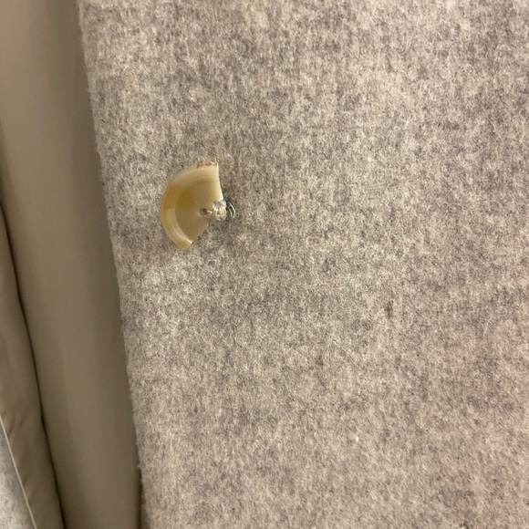 Wilfred Cocoon Long Wool - Cashmere Coat in Heather White (Large) - Picture 5 of 6